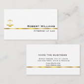 Professionele Eenvoudige Gouden Wettelijk van de Visitekaartje (Voorkant / Achterkant)