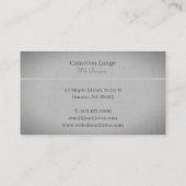 Professionele eenvoudige kunst, grijze, moderne za visitekaartje (Achterkant)