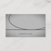 Professionele eenvoudige kunst, grijze, moderne za visitekaartje (Voorkant)