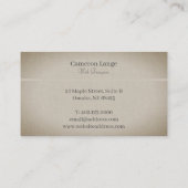 Professionele eenvoudige kunst, Khaki, Modern Visitekaartje (Achterkant)