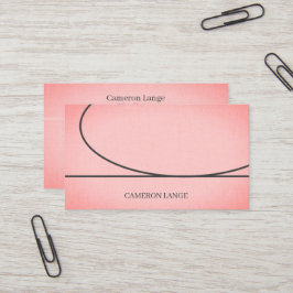 Professionele eenvoudige kunst, rood, modern Visit Visitekaartje