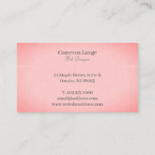 Professionele eenvoudige kunst, rood, modern Visit Visitekaartje (Achterkant)