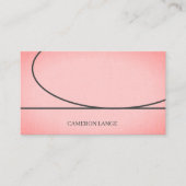 Professionele eenvoudige kunst, rood, modern Visit Visitekaartje (Voorkant)