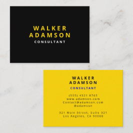 Professionele Eenvoudige Luxe Goud & Zwart Visitekaartje