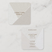 Professionele eenvoudige minimalistische Sjabloon Vierkante Visitekaartje (Voorkant / Achterkant)