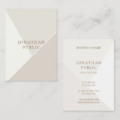 Professionele eenvoudige minimalistische Sjabloon Visitekaartje (Voorkant / Achterkant)