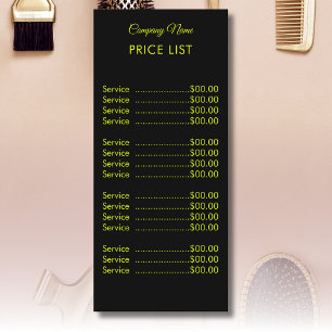 Professionele eenvoudige moderne Chartreuse prijsl Menu
