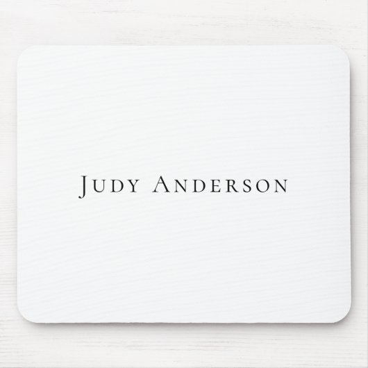 Professionele eenvoudige moderne elegante Jouw naa Muismat (Voorkant)