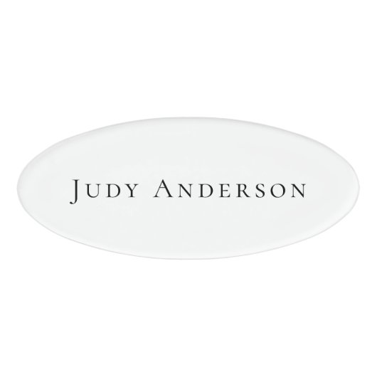 Professionele eenvoudige moderne elegante Jouw naa Naambadge (Voorkant)