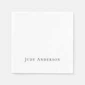 Professionele eenvoudige moderne elegante Jouw naa Servet (Voorkant)