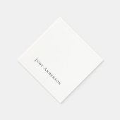 Professionele eenvoudige moderne elegante Jouw naa Servet (Hoek)