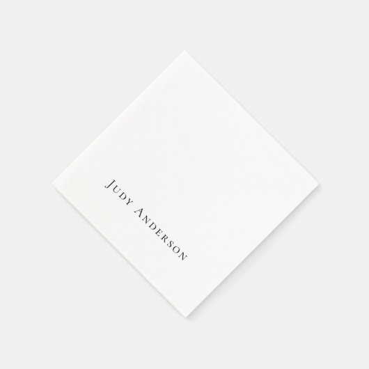 Professionele eenvoudige moderne elegante Jouw naa Servet (Hoek)