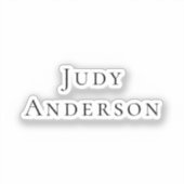 Professionele eenvoudige moderne elegante Jouw naa Sticker (Voorkant)