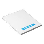 Professionele Eenvoudige Moderne Elegante Naam Bla Notitieblok (Schuin)