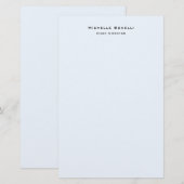 Professionele Eenvoudige Moderne Minimalistische A Briefpapier (Voorkant / Achterkant)