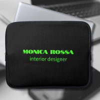 Professionele Eenvoudige Moderne Neon Groen Zwart