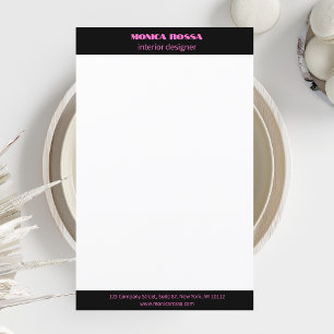 Professionele Eenvoudige Moderne Neon Roze Letterk Post-it® Notes
