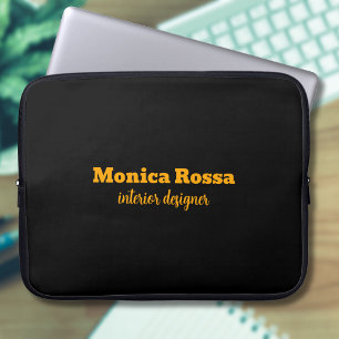 Professionele Eenvoudige Moderne Neon Sinaasappel Laptop Sleeve