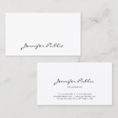 Professionele, eenvoudige, moderne  vormgeving visitekaartje (Voorkant / Achterkant)