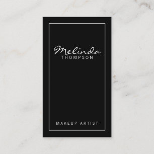 Professionele Eenvoudige Moderne Zwart-wit Visitekaartje