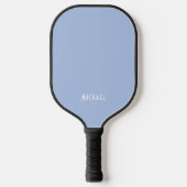 Professionele eenvoudige naam Modern Light Blue Pickleball Paddle (Voorkant)