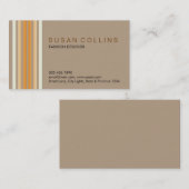 Professionele Eenvoudige Plain Elegant Modern Visitekaartje (Voorkant / Achterkant)