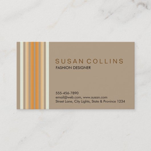 Professionele Eenvoudige Plain Elegant Modern Visitekaartje (Voorkant)