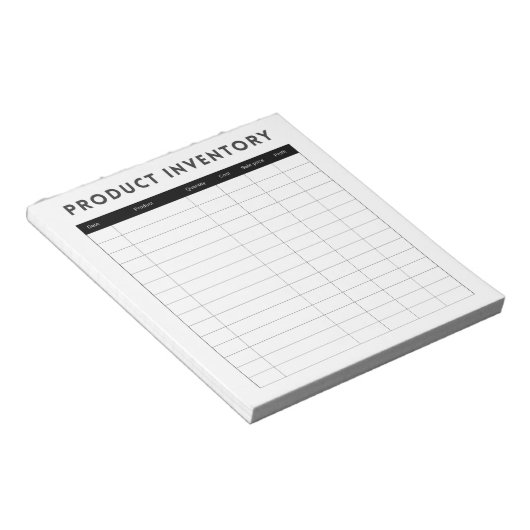 Professionele eenvoudige productinventaris voor be notitieblok (Schuin)