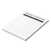 Professionele eenvoudige productinventaris voor be notitieblok (Linkerzijde)