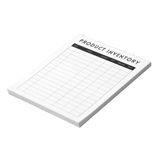 Professionele eenvoudige productinventaris voor be notitieblok (Linkerzijde)