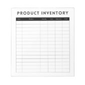 Professionele eenvoudige productinventaris voor be notitieblok (Voorkant)