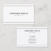 Professionele Eenvoudige Sjabloon Minimalistisch M Visitekaartje (Voorkant / Achterkant)