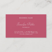 Professionele Eenvoudige Sjabloon Modern Elegant R Visitekaartje (Achterkant)