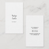 Professionele, eenvoudige, stijlvolle, hoogwaardig visitekaartje (Voorkant / Achterkant)