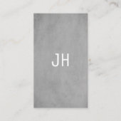 Professionele eenvoudige textuur Licht Grijs Monog Visitekaartje (Voorkant)
