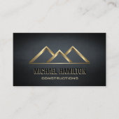 Professionele eenvoudige vastgoedconstructie visitekaartje (Voorkant)