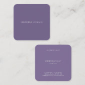 Professionele, eenvoudige vormgeving in Trendy Mod Vierkante Visitekaartje (Voorkant / Achterkant)