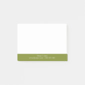 Professionele Eenvoudige Wit Post-it® Notes (Voorkant)