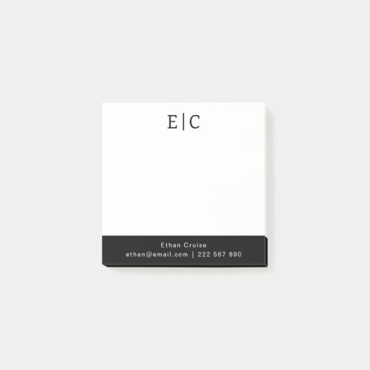 Professionele Eenvoudige Wit Post-it® Notes (Voorkant)