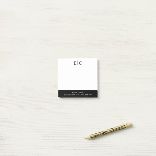 Professionele Eenvoudige Wit Post-it® Notes (Op bureau)