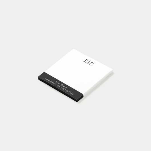Professionele Eenvoudige Wit Post-it® Notes (Schuin)