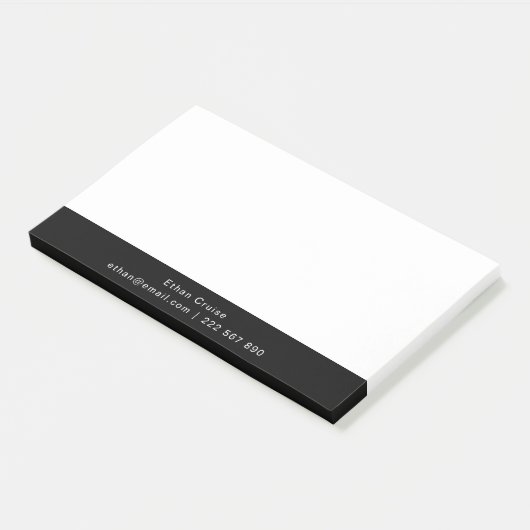 Professionele Eenvoudige Wit Post-it® Notes (Schuin)