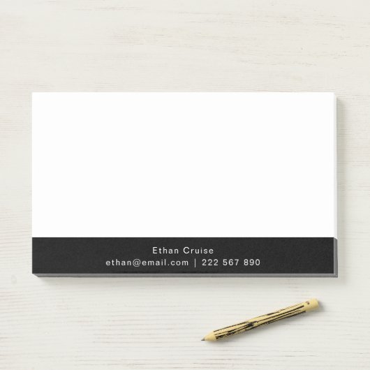 Professionele Eenvoudige Wit Post-it® Notes (Op bureau)