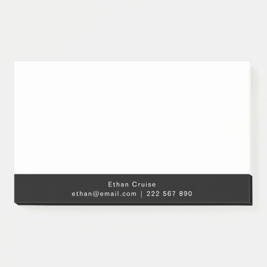 Professionele Eenvoudige Wit Post-it® Notes (Voorkant)