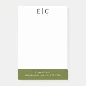 Professionele Eenvoudige Wit Post-it® Notes (Voorkant)