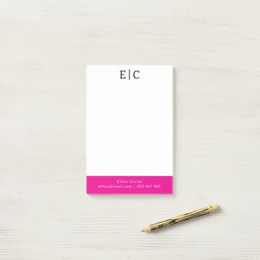 Professionele Eenvoudige Wit Post-it® Notes (Op bureau)