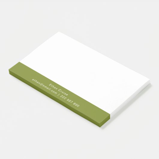Professionele Eenvoudige Wit Post-it® Notes (Schuin)