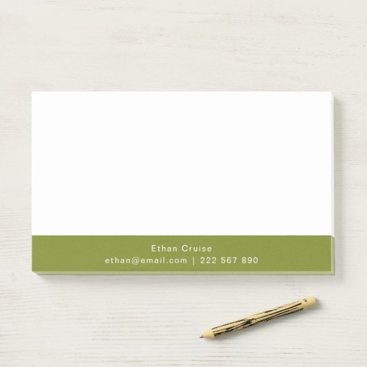Professionele Eenvoudige Wit Post-it® Notes (Op bureau)
