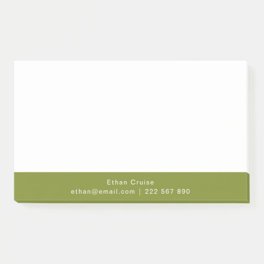 Professionele Eenvoudige Wit Post-it® Notes (Voorkant)