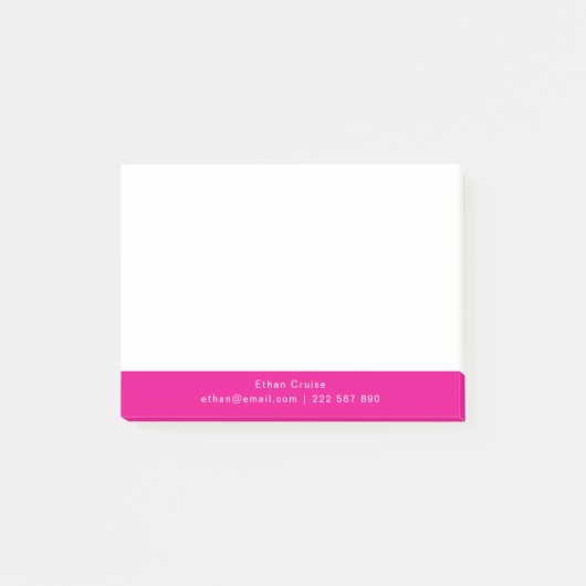 Professionele Eenvoudige Wit Post-it® Notes (Voorkant)